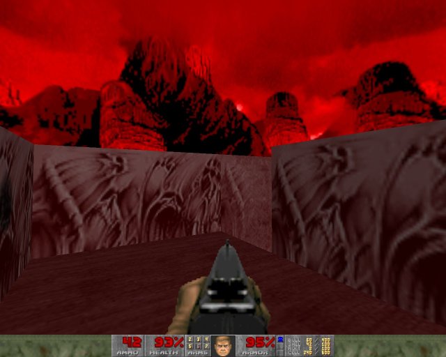 Location screenshot from ''Doom'' (1993) (using GZ Doom 4 4 2)